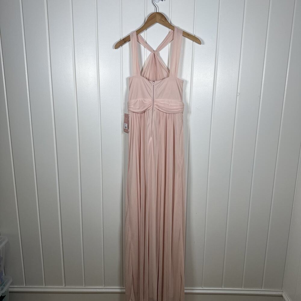 Birdy Grey Dress XS Pale Blush Kiko Halter Formal‎ Bridesmaid Maxi Dress NWT! - Picture 3 of 12